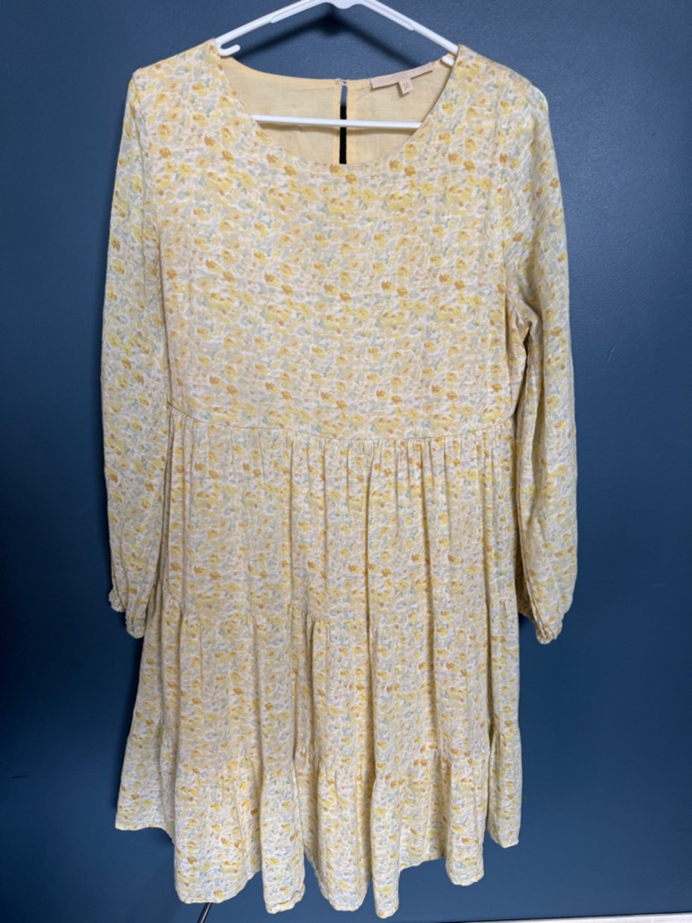 Kindred Bravely Millie Tiered Long Sleeve Cotton Maternity and Nursing Dress